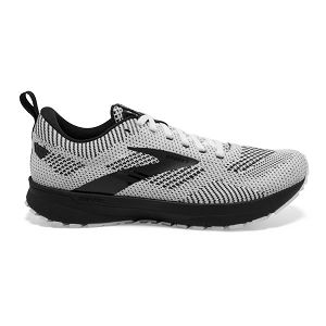 Brooks Revel 5 Road Running Shoes - Womens, White/Black | IE-PBW720619